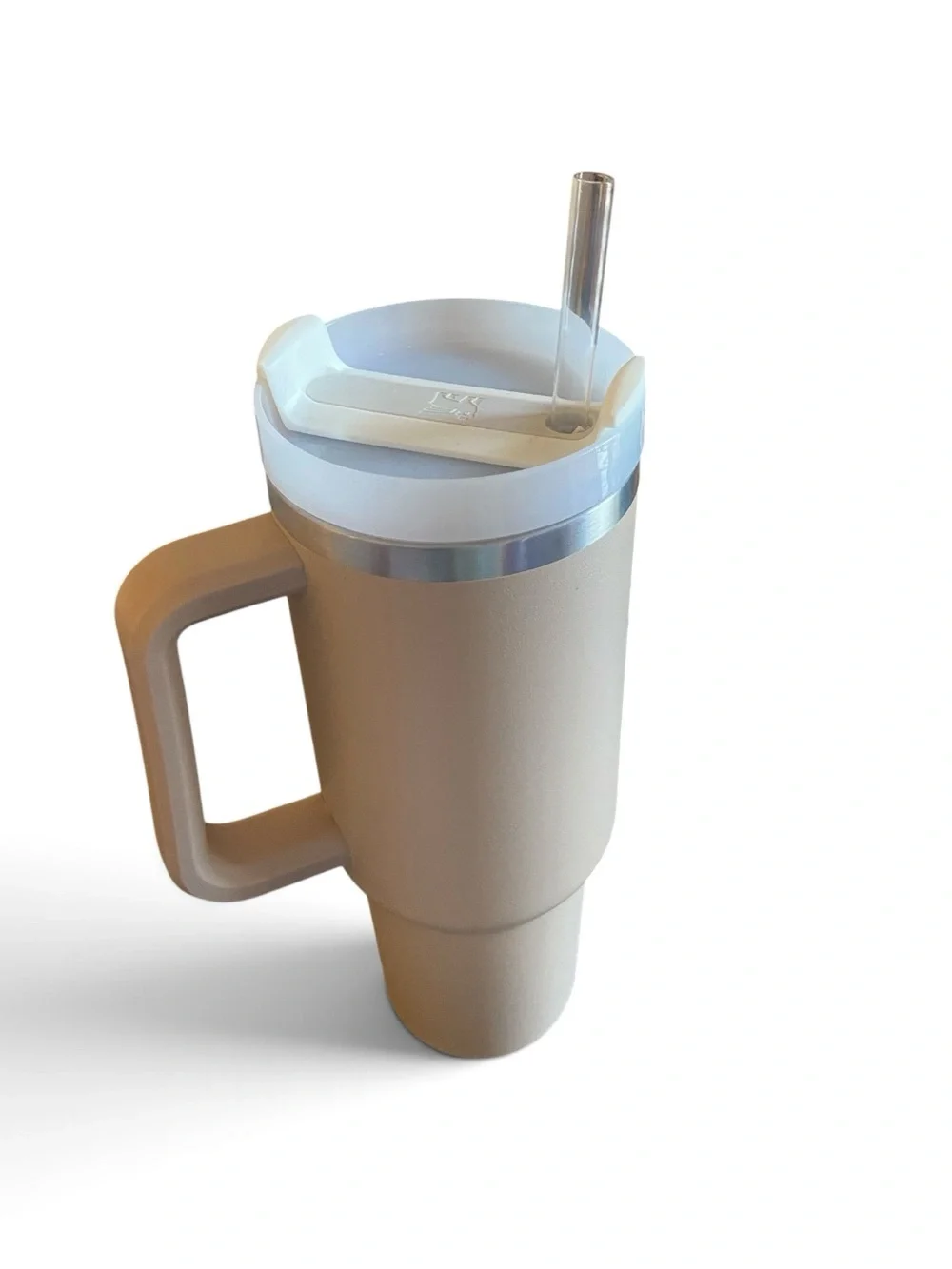 Stanley Quencher H2.0 Stainless Steel Tumbler 40oz Insulated Handle Straw Cream
